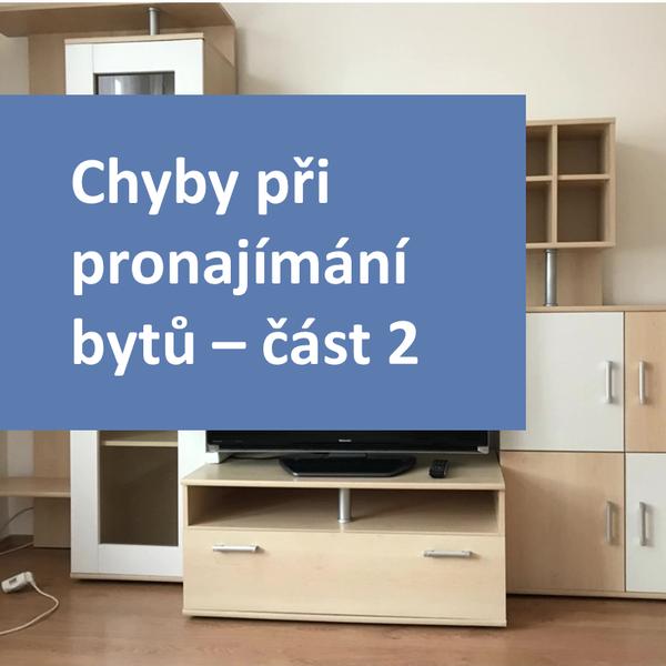 Jak pronajímat byt